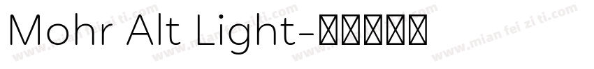 Mohr Alt Light字体转换